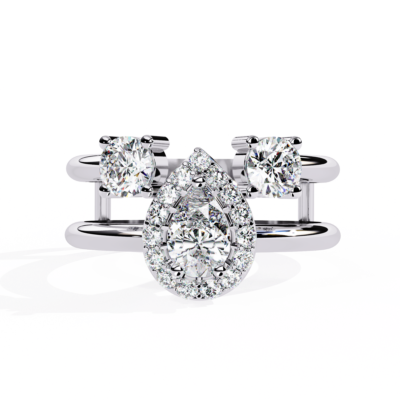 PEAR ROYALE DIAMOND RING