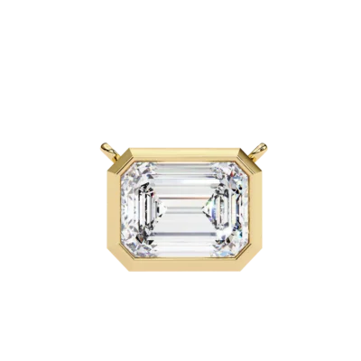 EMERALD CUT DIAMOND PENDANT