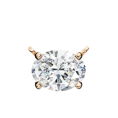 CLASSY OVAL 4 PRONG SETTING PENDANT