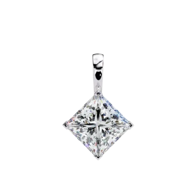 ELEGANT PRINCESS SHAPE DIAMOND PENDANT
