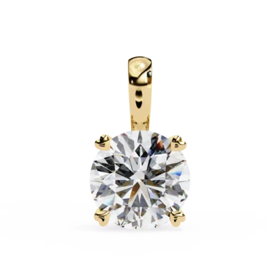 CLASSIC ROUND SOLITAIRE 4 PRONG PENDANT