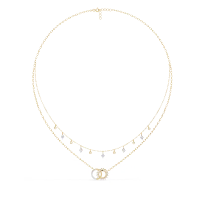 AURA DOUBLE LAYAERD DIAMOND NECKLACE