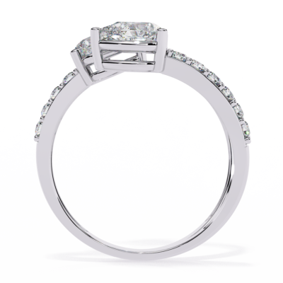 DAZZLE TWIST PEAR DIAMOND RING