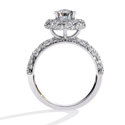 SWIRLING HALO DESIGN RING