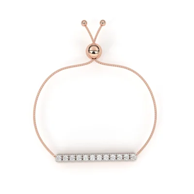 MINIMALIST BRACELET WITH ADJUSTABLE CHAIN LOCK