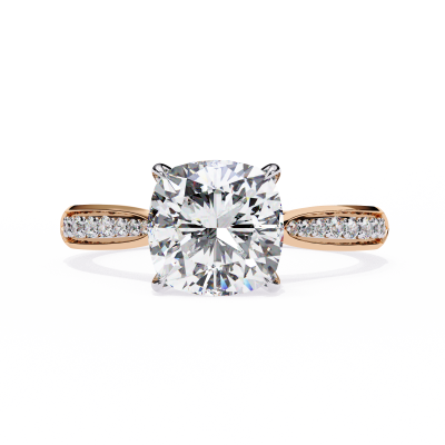 CUSHION FANCY PAVE DESIGN RING