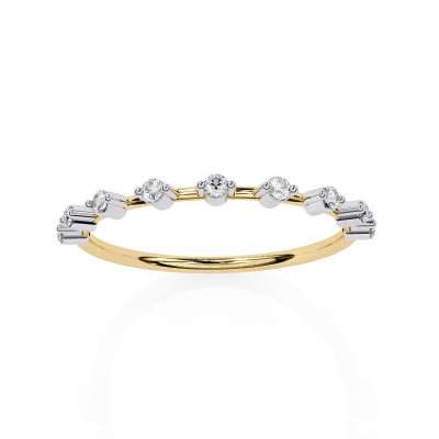 DOT & DASH DIAMOND BAND