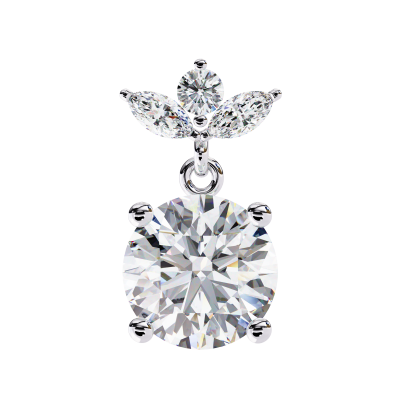 PETAL STYLE DROP EARRING