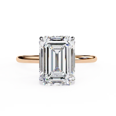 EMERALD BASIC SOLITAIRE RING