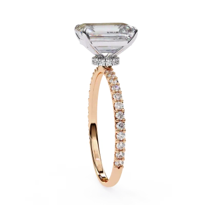EMERALD FANCY SOLITAIRE RING
