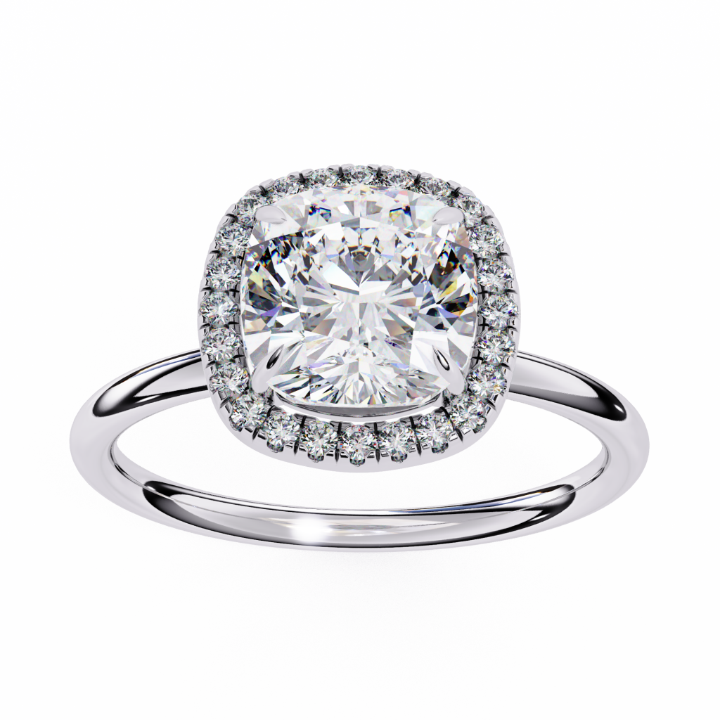 CUSHION FANCY SOLITAIRE RING