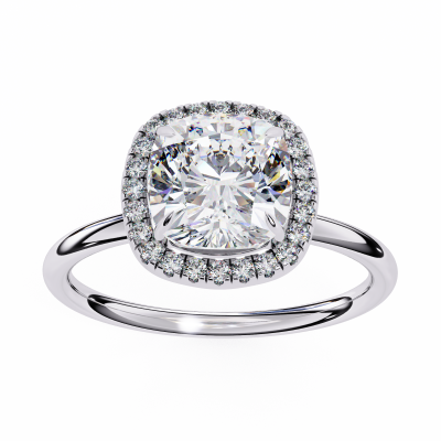 CUSHION FANCY SOLITAIRE RING