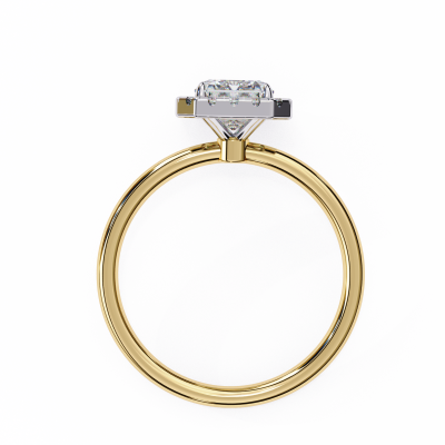 EMERALD HALO DESIGN FANCY RING