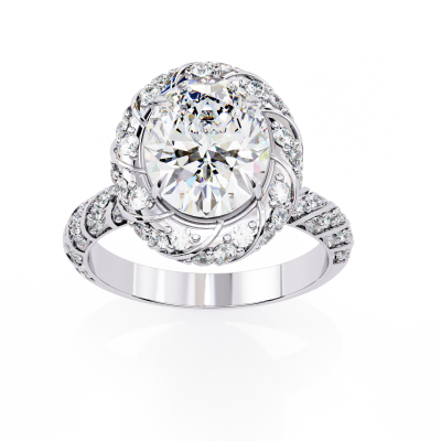 THE INFINITY TWIST HALO RING