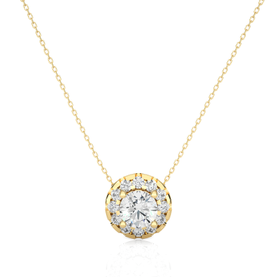 MINIMALIST ROUND SOLITAIRE PENDANT