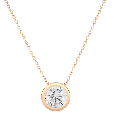 CIRCULAR ORBIT BEZEL SETTING PENDANT
