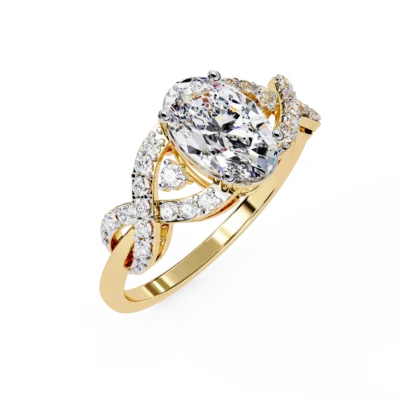 INFINITYY CROWN SPIRAL ENGAGEMENT RING