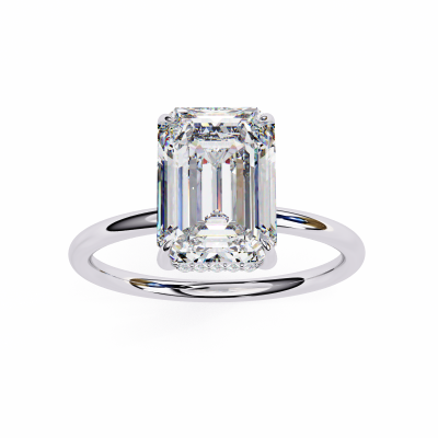EMERALD CUT CLASSIC FANCY RING