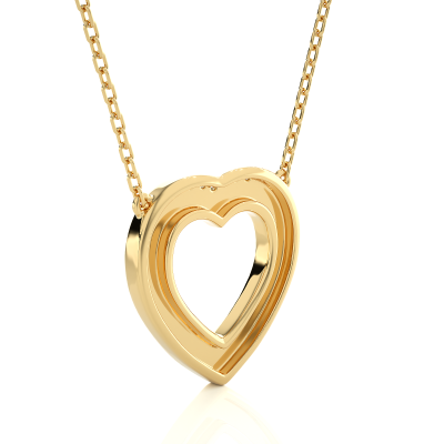 HEART SHAPE DIAMOND PENDANT