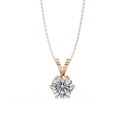 SOLITAIRE 6 PRONG REGULAR DESIGN PENDANT