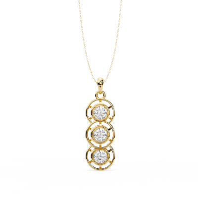 STACKED RADIANCE DIAMOND PENDANT