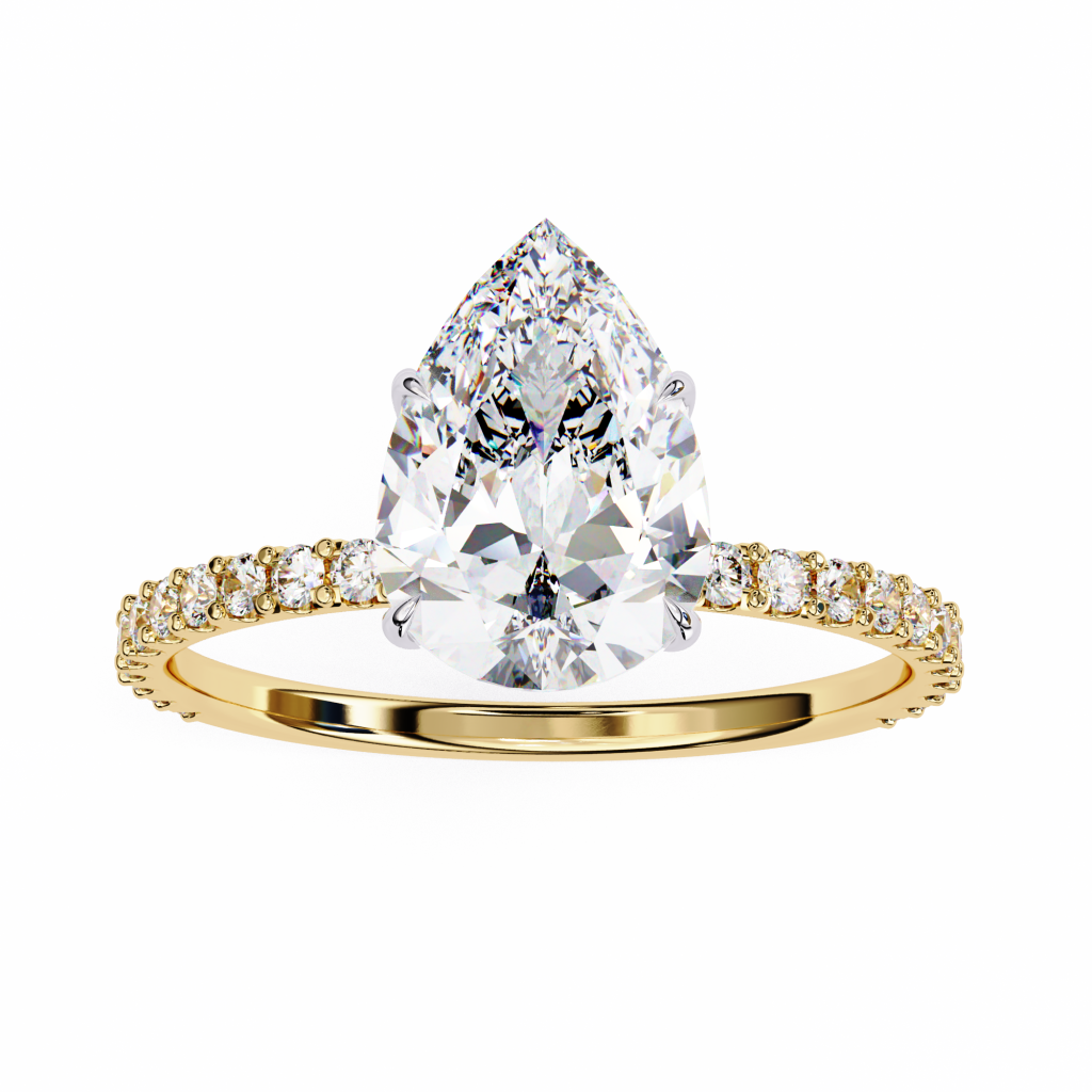 PEAR FANCY SOLITAIRE RING