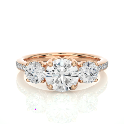 CROWN ELEVATED PRONG SETTING ENGAGMNET RING