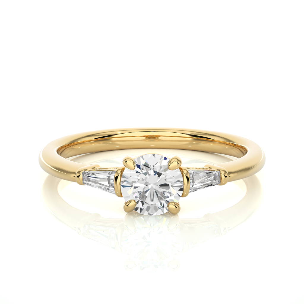 FLAT BAND CUSTOME DIAMOND RING