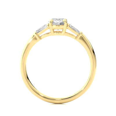 FLAT BAND CUSTOME DIAMOND RING